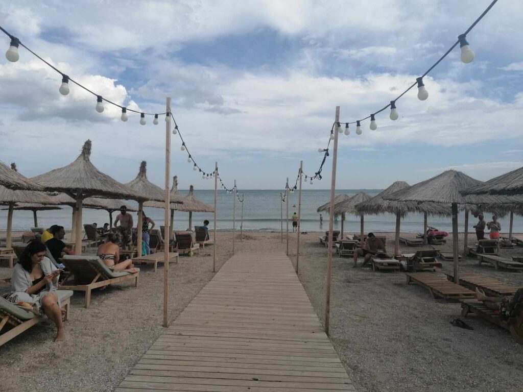 Wyjście na plażę w Konstancy nad Morzem Czarnym