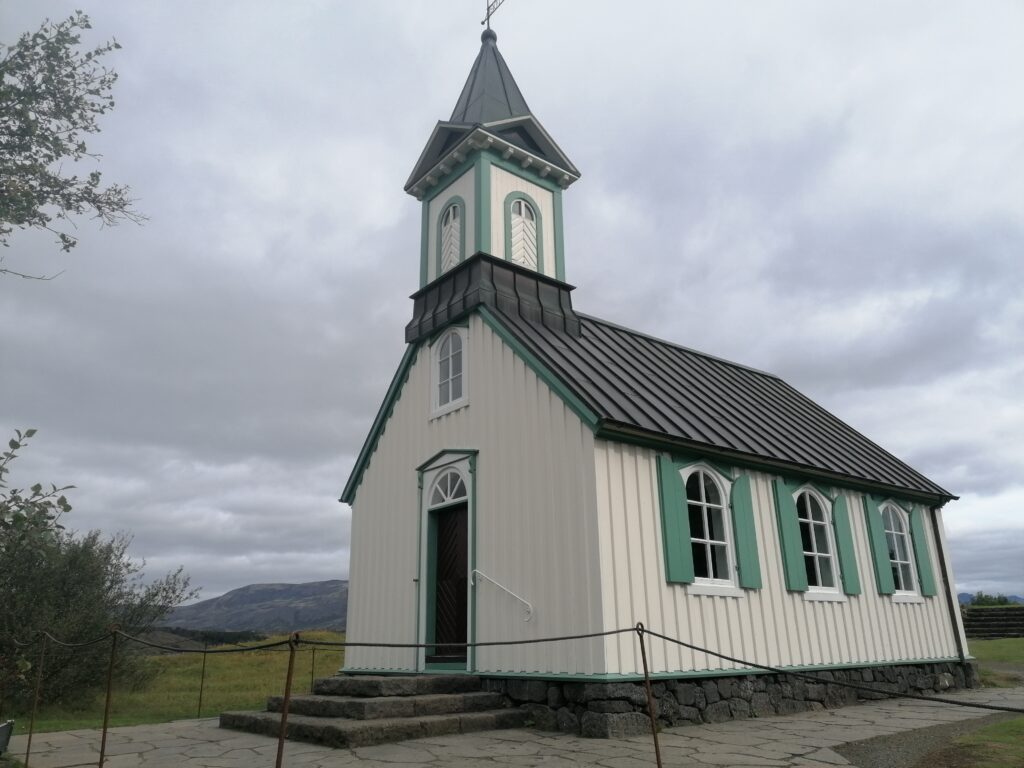 Kościół w parku narodowym Thingvellir