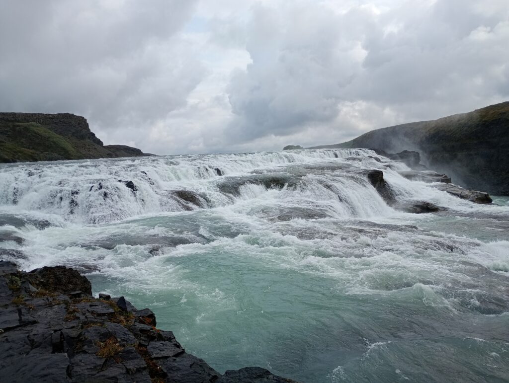 Górna kaskada wodospadu Gullfoss