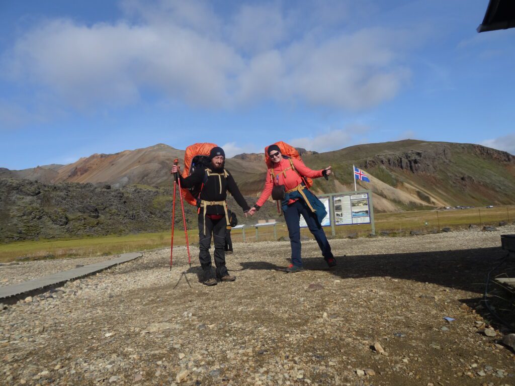 Początek szlaku Laugavegur w Landmannalaugar