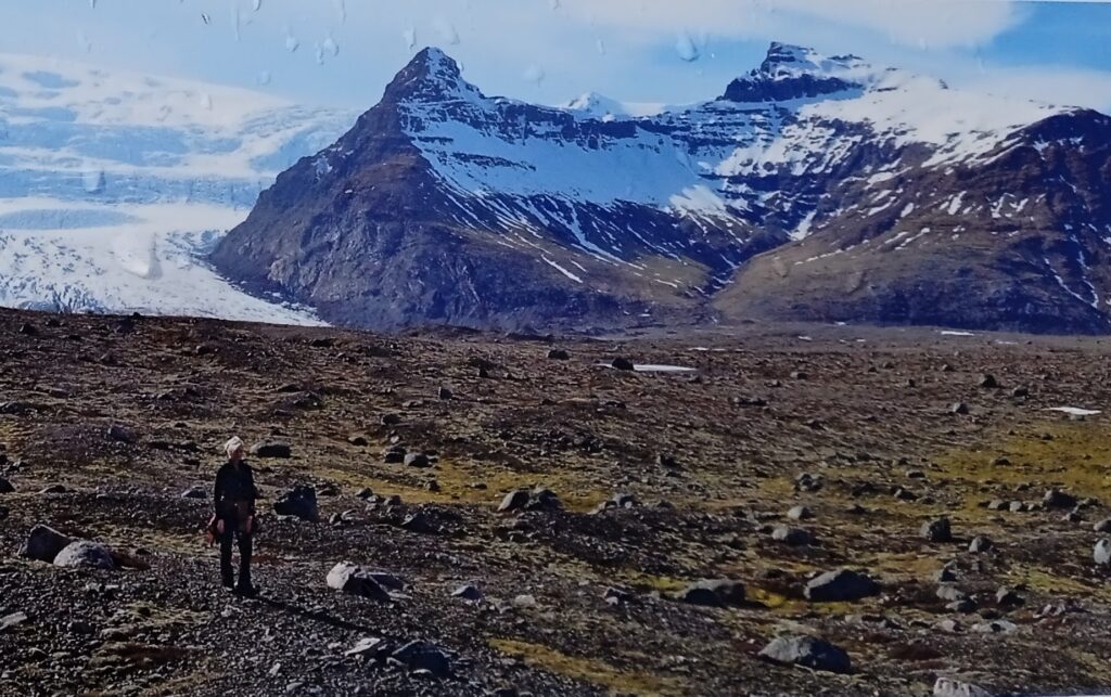 Przed jęzorem lodowca Breidamerkurjokull, 18 kwietnia 2015 roku.