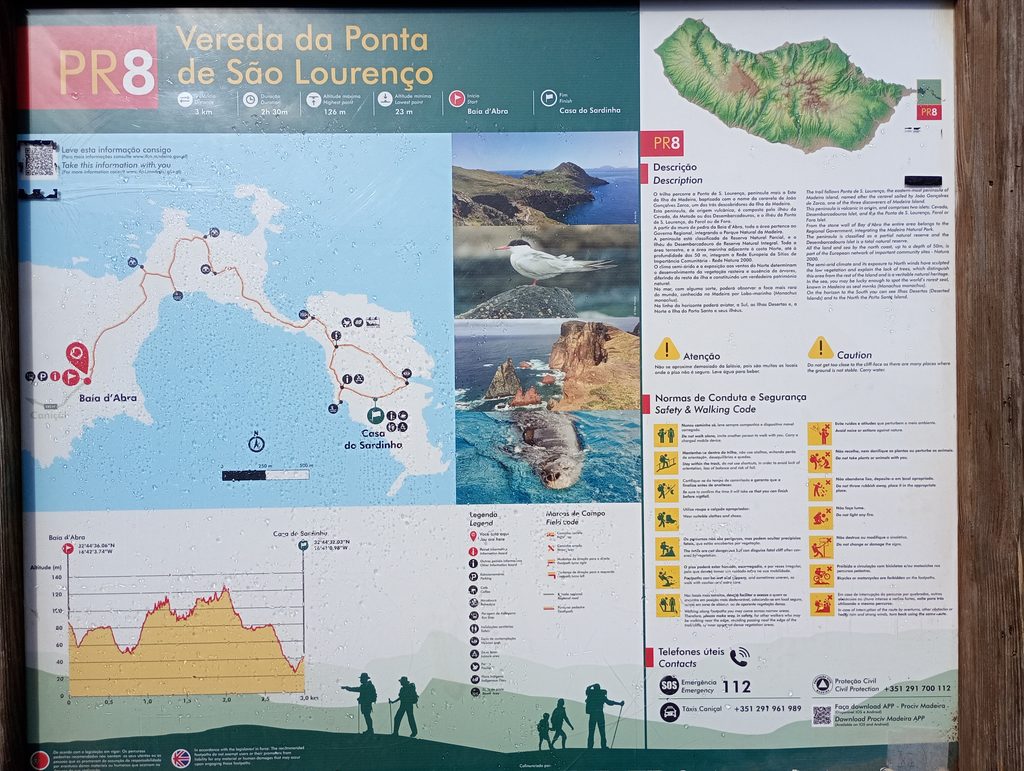 Mapa PR8 na Maderze